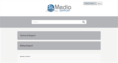 Desktop Screenshot of blumediasupport.com